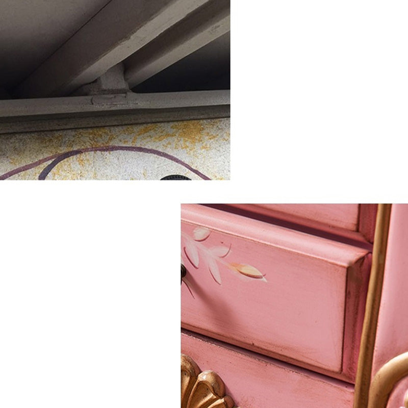 Industrial Side Cabinet in Solid Wood with 7 Drawers and 1 Door Clearhalo 'Cabinets & Chests' 'cabinets_chests' 'furn' 'furn_cabinets_chests' 'Furniture' 'Living Room Furniture' 6753336