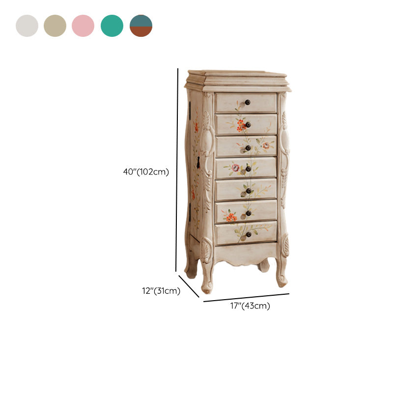 Industrial Side Cabinet in Solid Wood with 7 Drawers and 1 Door Clearhalo 'Cabinets & Chests' 'cabinets_chests' 'furn' 'furn_cabinets_chests' 'Furniture' 'Living Room Furniture' 6753337
