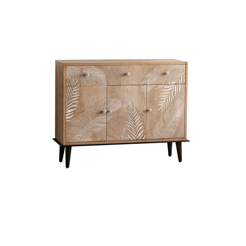 Modern Standard Storage Cabinet Solid Wood Cabinet with Drawer 46"L x 15"W x 36"H Clearhalo 'Cabinets & Chests' 'cabinets_chests' 'furn' 'furn_cabinets_chests' 'Furniture' 'Living Room Furniture' 6753358