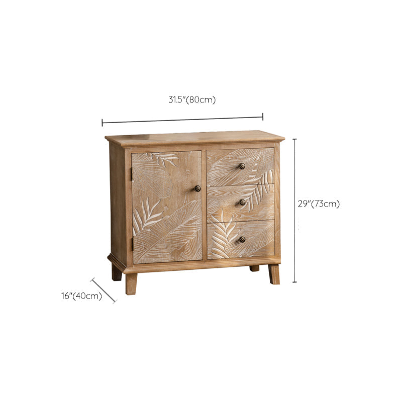 Modern Standard Storage Cabinet Solid Wood Cabinet with Drawer Clearhalo 'Cabinets & Chests' 'cabinets_chests' 'furn' 'furn_cabinets_chests' 'Furniture' 'Living Room Furniture' 6753368