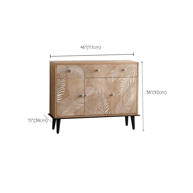 Modern Standard Storage Cabinet Solid Wood Cabinet with Drawer Clearhalo 'Cabinets & Chests' 'cabinets_chests' 'furn' 'furn_cabinets_chests' 'Furniture' 'Living Room Furniture' 6753372