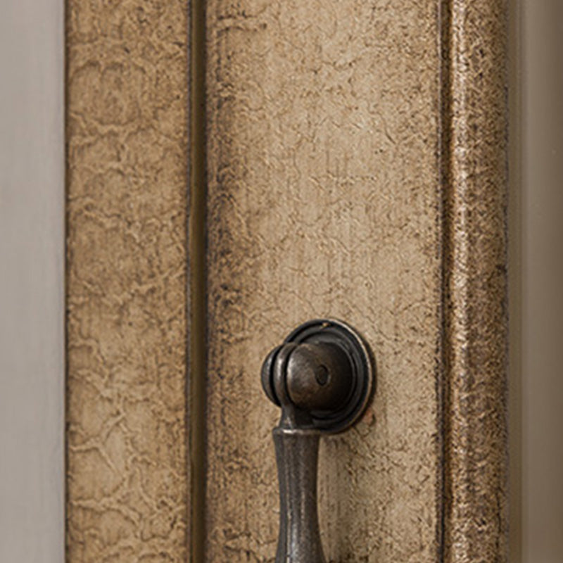 Mid-Century Modern Cabinet with Drawers and Doors in Distressed Wood Clearhalo 'Cabinets & Chests' 'cabinets_chests' 'furn' 'furn_cabinets_chests' 'Furniture' 'Living Room Furniture' 6753381