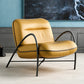 Contemporary Accent Armchair Modern Upholstered Accent Chair in Yellow Clearhalo 'Accent Chairs' 'accent_chairs' 'Chairs & Seating' 'furn' 'furn_accent_chairs' 'Furniture' 'Living Room Furniture' 6753398