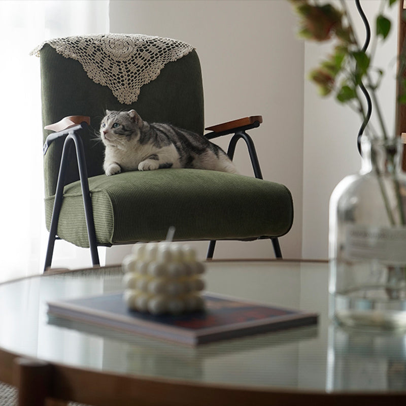 Mid-Century Modern Arm Chair Living Room Arms Included Square Arms Accent Chair Clearhalo 'Accent Chairs' 'accent_chairs' 'Chairs & Seating' 'furn' 'furn_accent_chairs' 'Furniture' 'Living Room Furniture' 6753421