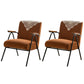 Mid-Century Modern Arm Chair Living Room Arms Included Square Arms Accent Chair Khaki 2 Piece Set Clearhalo 'Accent Chairs' 'accent_chairs' 'Chairs & Seating' 'furn' 'furn_accent_chairs' 'Furniture' 'Living Room Furniture' 6753422