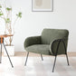 Mid-Century Modern Arm Chair Living Room Arms Included Square Arms Accent Chair Green 1 Piece Clearhalo 'Accent Chairs' 'accent_chairs' 'Chairs & Seating' 'furn' 'furn_accent_chairs' 'Furniture' 'Living Room Furniture' 6753423