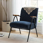 Mid-Century Modern Arm Chair Living Room Arms Included Square Arms Accent Chair Blue 1 Piece Clearhalo 'Accent Chairs' 'accent_chairs' 'Chairs & Seating' 'furn' 'furn_accent_chairs' 'Furniture' 'Living Room Furniture' 6753436