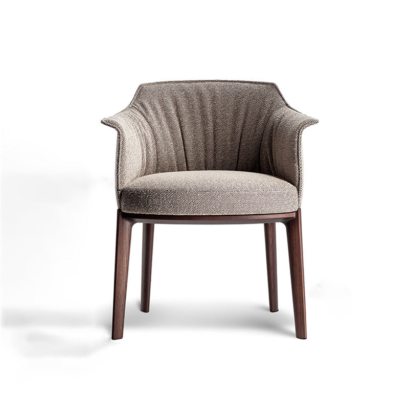 Mid-Century Modern Arm Chair Living Room Arms Included Basic Four Leg Armchair Cotton and Linen 1 Piece Clearhalo 'Accent Chairs' 'accent_chairs' 'Chairs & Seating' 'furn' 'furn_accent_chairs' 'Furniture' 'Living Room Furniture' 6753475