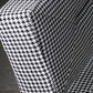 Industrial Arm Chair Houndstooth with Fabric Seat Cross Fixed Back Armchair