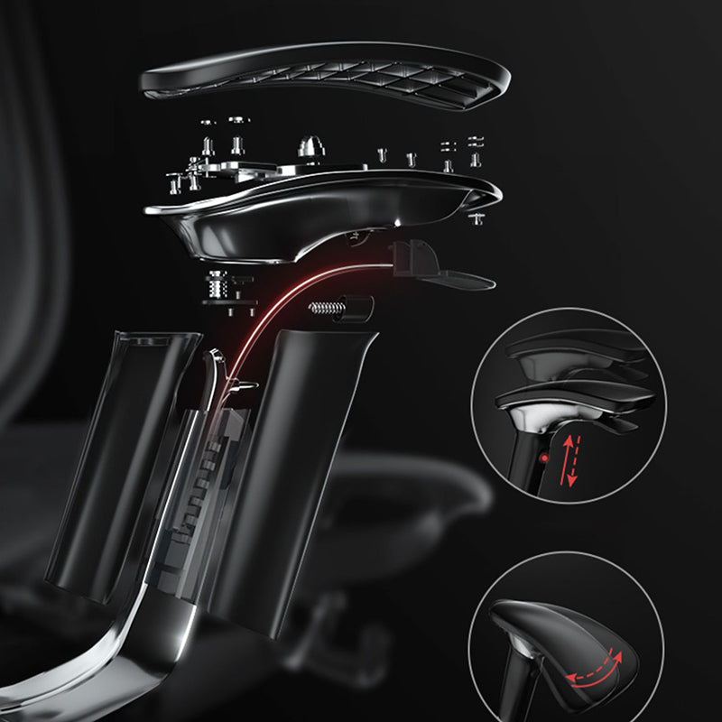 Moderne bureaustoel verstelbare stoelhoogte verwijderbare wapenstoel met wielen met wielen