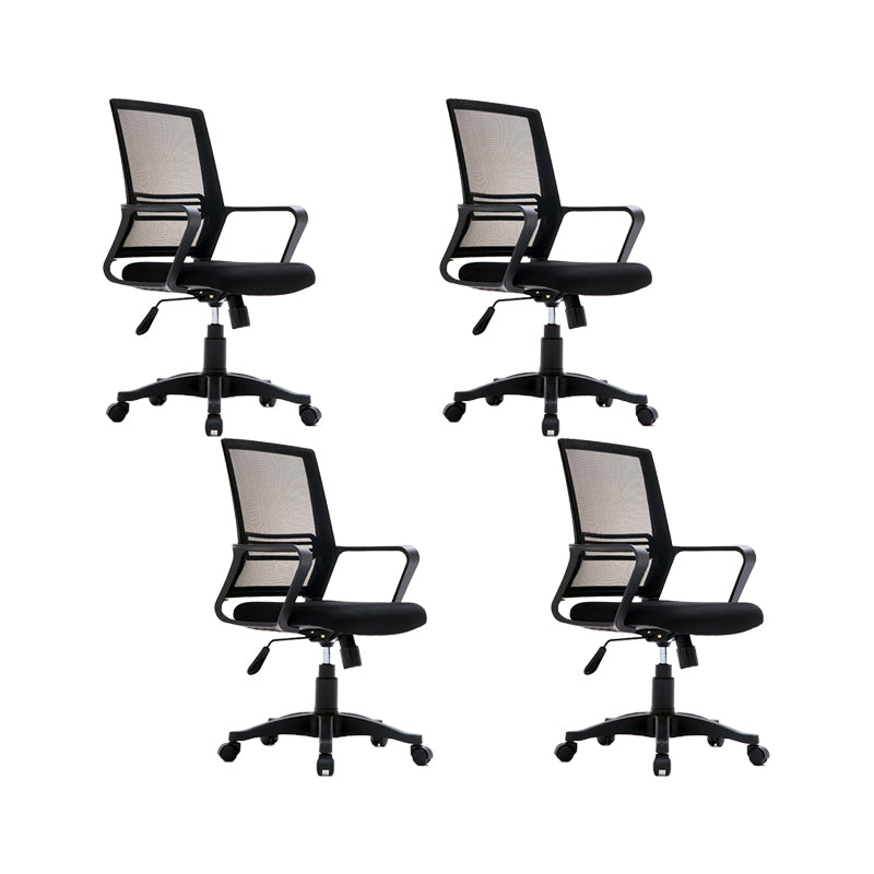 Moderne Swivel stoel verstelbare stoelhoogte vaste wapenstoel met wielen