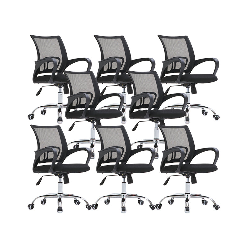 Moderne Swivel stoel verstelbare stoelhoogte vaste wapenstoel met wielen