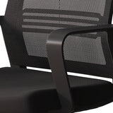 Moderne stoel geen wielen vaste armen gestoffeerd geen pijnlijke bureaustoel