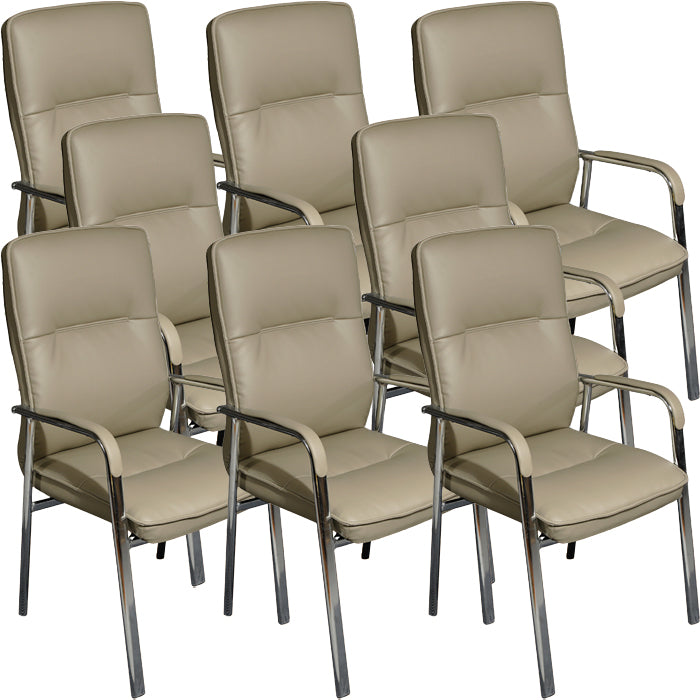 Estilo moderno silla de oficina de armas fijo silla de cuero para tareas para oficina