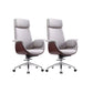 Modern Executive Chair Adjustable Back Height Office Chair with Wheels Dark Gray 2 Piece Set Clearhalo 'furn' 'furn_office_chair' 'Furniture' 'Office Chairs' 'Office Furniture' 'office_chair' 6753855