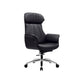 Modern Executive Chair Adjustable Back Height Office Chair with Wheels Textured Black 1 Piece Clearhalo 'furn' 'furn_office_chair' 'Furniture' 'Office Chairs' 'Office Furniture' 'office_chair' 6753862