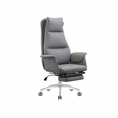 Modern Executive Chair Adjustable Back Height Office Chair with Wheels Grey 1 Piece Clearhalo 'furn' 'furn_office_chair' 'Furniture' 'Office Chairs' 'Office Furniture' 'office_chair' 6753871