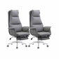 Modern Executive Chair Adjustable Back Height Office Chair with Wheels Grey 2 Piece Set Clearhalo 'furn' 'furn_office_chair' 'Furniture' 'Office Chairs' 'Office Furniture' 'office_chair' 6753872