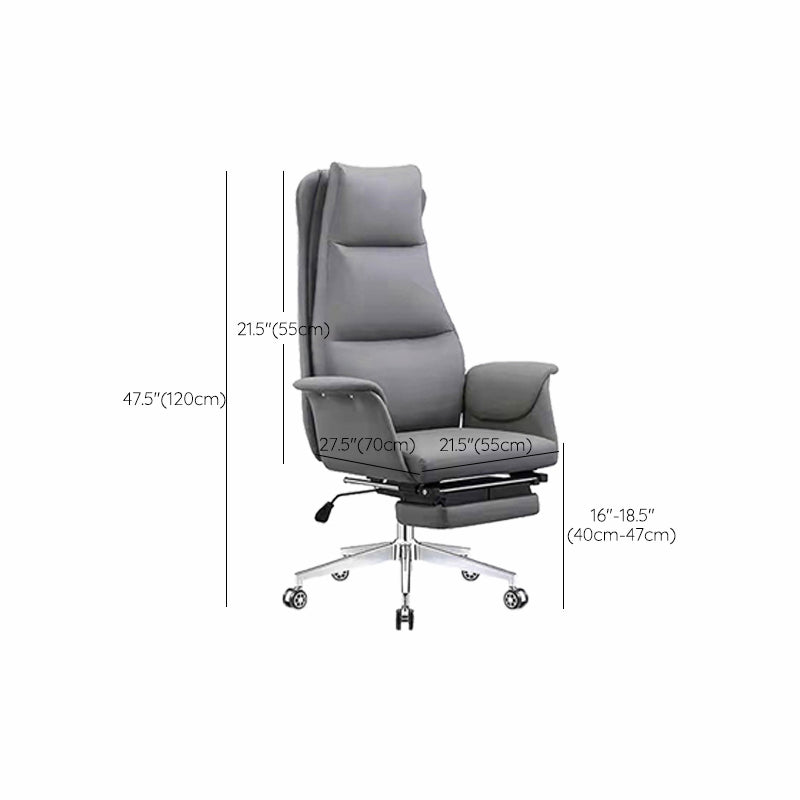 Modern Executive Chair Adjustable Back Height Office Chair with Wheels Clearhalo 'furn' 'furn_office_chair' 'Furniture' 'Office Chairs' 'Office Furniture' 'office_chair' 6753886