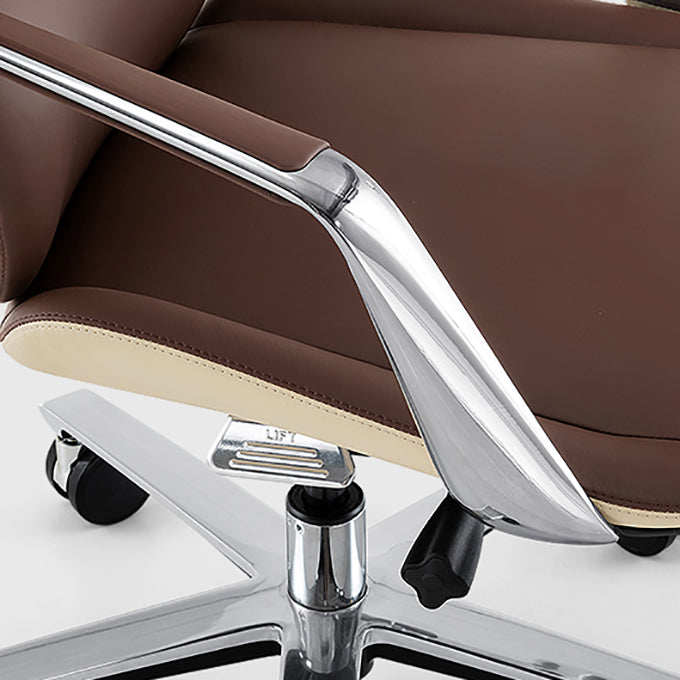 Moderne stijl bureaustoel verstelbare stoelhoogte vaste wapenstoel met wielen