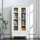 Modern Style  Bookshelf Closed Back Standard Engineered Wood Bookcase in White