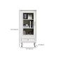 Modern Style  Bookshelf Closed Back Standard Engineered Wood Bookcase in White