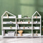 Metal Standard Bookcase Open Back Glam Bookshelf with Shelves