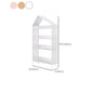 Metal Standard Bookcase Open Back Glam Bookshelf with Shelves