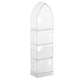 Glam Bookcase Standard Acrylic Closed Back Bookshelf in Burnish