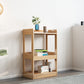 Modern Style Standard Bookshelf Wooden Open Back Bookcase with Shelves 25.2"L x 11.8"W x 35.4"H Natural Clearhalo 'Bookcases' 'furn' 'furn_bookcases' 'Furniture' 'Office Furniture' 6754443