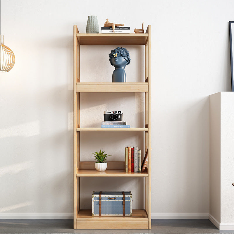 Modern Style Standard Bookshelf Wooden Open Back Bookcase with Shelves Clearhalo 'Bookcases' 'furn' 'furn_bookcases' 'Furniture' 'Office Furniture' 6754447