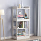 Modern Style Standard Bookshelf Wooden Open Back Bookcase with Shelves 25.2"L x 11.8"W x 49.6"H White Clearhalo 'Bookcases' 'furn' 'furn_bookcases' 'Furniture' 'Office Furniture' 6754448