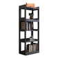 Modern Style Standard Bookshelf Wooden Open Back Bookcase with Shelves 25.2"L x 11.8"W x 63"H Black Clearhalo 'Bookcases' 'furn' 'furn_bookcases' 'Furniture' 'Office Furniture' 6754452