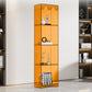 Acrylic Standard Bookshelf Closed Back Glam Bookcase with Shelves