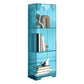 Acrylic Standard Bookshelf Closed Back Glam Bookcase with Shelves