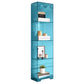 Acrylic Standard Bookshelf Closed Back Glam Bookcase with Shelves