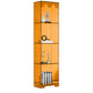 Acrylic Standard Bookshelf Closed Back Glam Bookcase with Shelves