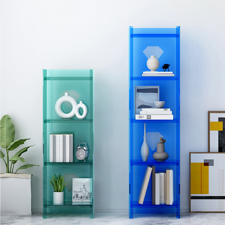 Modern Style Closed Back Standard Bookshelf Acrylic Bookcase for Home Office Clearhalo 'Bookcases' 'furn' 'furn_bookcases' 'Furniture' 'Office Furniture' 6754492