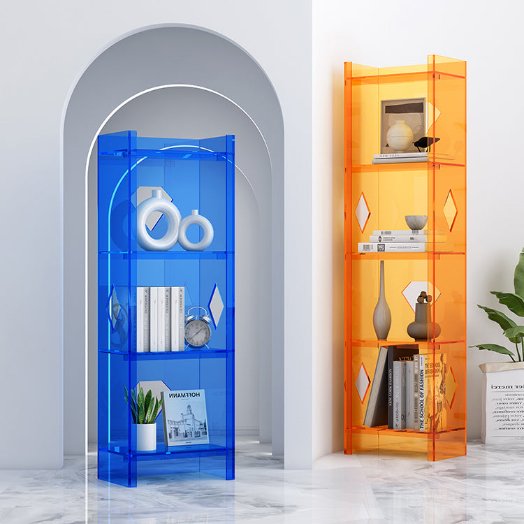 Modern Style Closed Back Standard Bookshelf Acrylic Bookcase for Home Office Clearhalo 'Bookcases' 'furn' 'furn_bookcases' 'Furniture' 'Office Furniture' 6754507