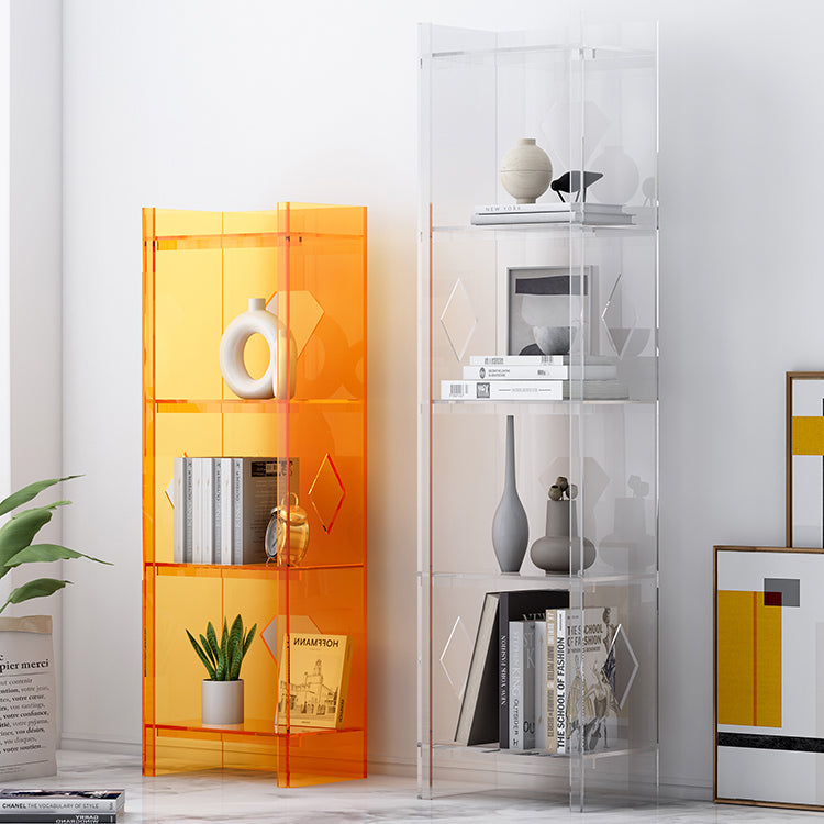 Modern Style Closed Back Standard Bookshelf Acrylic Bookcase for Home Office Clearhalo 'Bookcases' 'furn' 'furn_bookcases' 'Furniture' 'Office Furniture' 6754509