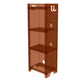 Glam Closed Back Standard Bookshelf Shelves Included Acrylic Bookcase