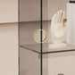 Glam Closed Back Standard Bookshelf Shelves Included Acrylic Bookcase