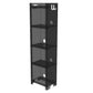 Glam Closed Back Standard Bookshelf Shelves Included Acrylic Bookcase