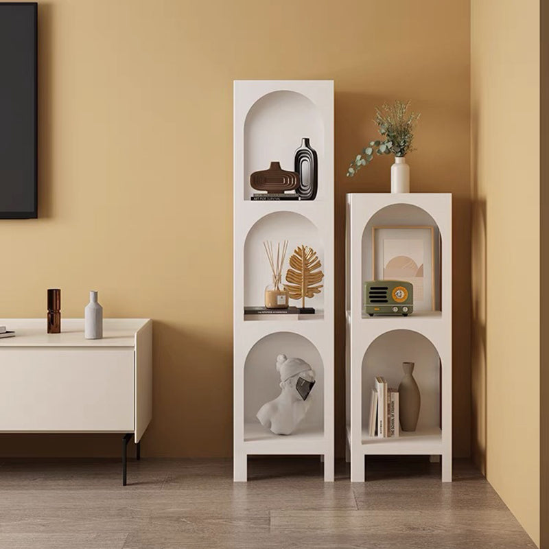 Metal Contemporary Bookcase Standard Closed Back Bookshelf with Shelves