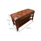 Rubber Wood Seating Bench Rectangle Cushioned Shoe Storage Entryway Bench Clearhalo 'Benches' 'Chairs & Seating' 'furn' 'furn_benches' 'Furniture' 'Living Room Furniture' 6754605