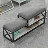 14" W Glam Seating Bench Cushioned Rectangle Shoe Storage Entryway and Bedroom Bench Clearhalo 'Benches' 'Chairs & Seating' 'furn' 'furn_benches' 'Furniture' 'Living Room Furniture' 6754646