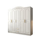 French Country White Wardrobe Armoire Engineered Wood Wardrobe Closet 79"L x 20"W x 81"H Clearhalo 'Armoires & Wardrobes' 'armoires_wardrobes' 'Bedroom Furniture' 'furn' 'furn_armoires_wardrobes' 'Furniture' 6755098
