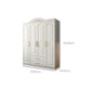French Country White Wardrobe Armoire Engineered Wood Wardrobe Closet Clearhalo 'Armoires & Wardrobes' 'armoires_wardrobes' 'Bedroom Furniture' 'furn' 'furn_armoires_wardrobes' 'Furniture' 6755107