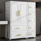 Hinged Wardrobe Cabinet Modern Plastic Storage Cabinet for Home