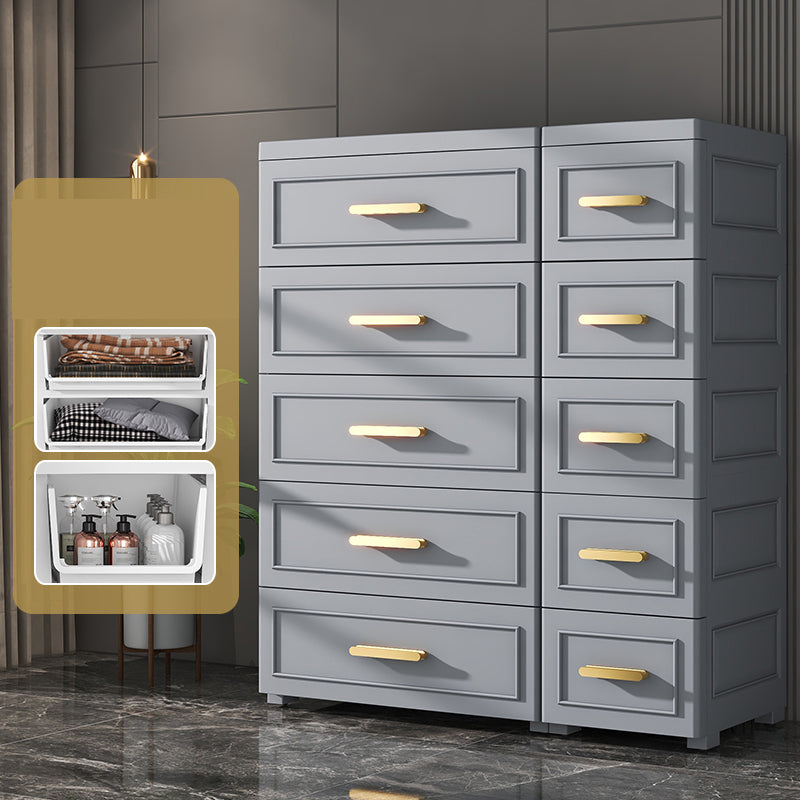 Hinged Wardrobe Cabinet Modern Plastic Storage Cabinet for Home